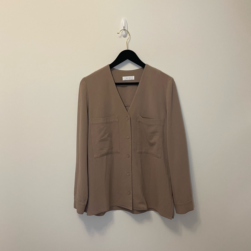 Oak + Fort Button Down Blouse